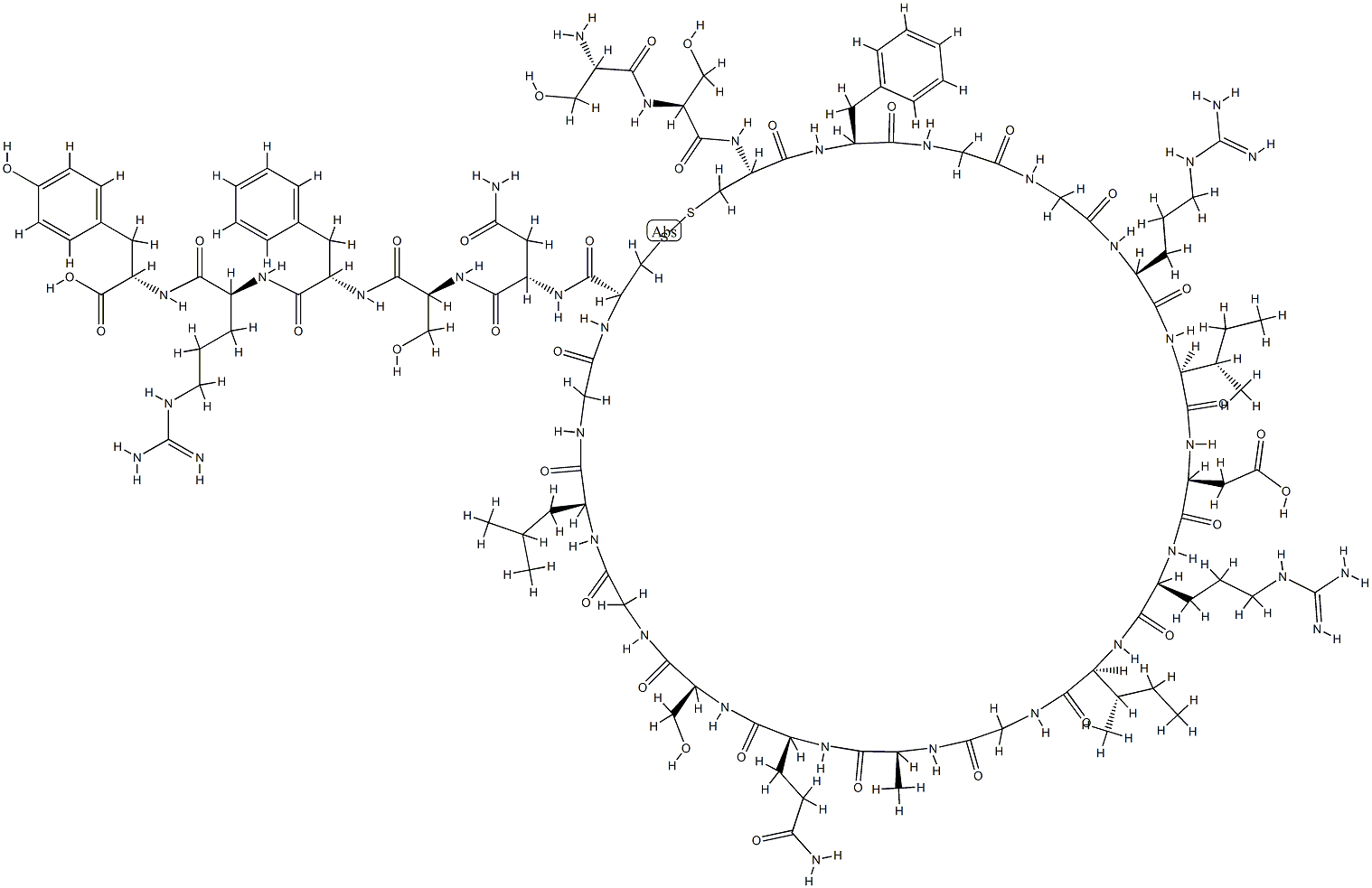 atriopeptin III 结构式