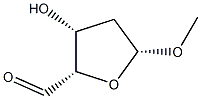 beta-D-threo-Pentodialdo-1,4-furanoside, methyl 2-deoxy- (9CI) Structure