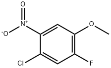 4-氯-2-氟-5-硝基苯甲醚 结构式