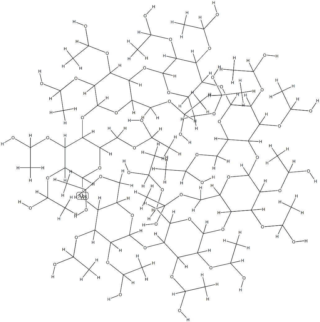 羟乙基-Β-环状糊精 结构式