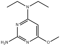 2-amino-6-(diethylamino)-4-methoxypyrimidine 结构式