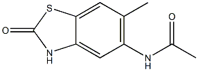 2-Benzothiazolol,5-acetamido-6-methyl-(6CI) Structure