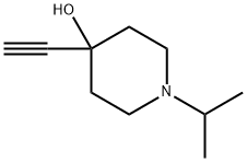 4-Piperidinol,4-ethynyl-1-isopropyl-(6CI) Structure