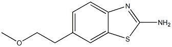 2-Benzothiazolamine,6-(2-methoxyethyl)-(9CI) 结构式