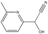 2-Pyridineacetonitrile,alpha-hydroxy-6-methyl-(9CI) 结构式