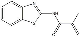 2-Propenamide,N-2-benzothiazolyl-2-methyl-(9CI) 结构式