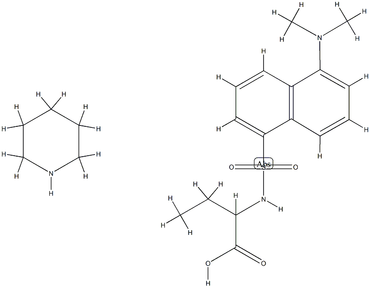 DANSYL-DL-A-AMINO-N-BUTYRIC ACID PIPERID 结构式