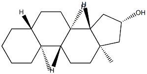 5α-Androstan-16β-ol Structure