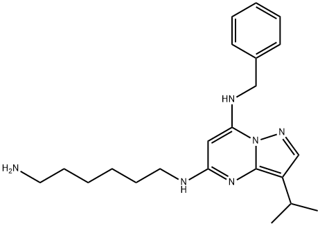 N5-(6-氨基己基)-3-异丙基-N7-苄基吡唑并[1,5-A]嘧啶-5,7-二胺, 1092443-52-1, 结构式