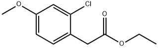 2-chloro-4-methoxyphenylacetic acid ethyl ester Structure