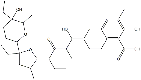 Lasalocid 结构式