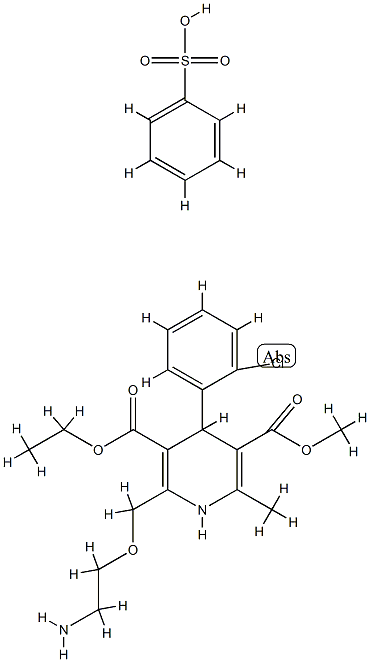 AmlodipineBesilatehcl88150-42-9 Structure