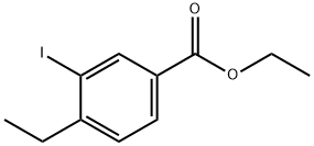 4-乙基-3-碘-苯甲酸乙酯 结构式