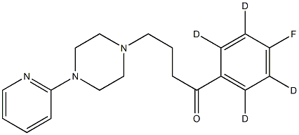 1-(4-Fluorophenyl-d4)-4-(4-(2-pyridinyl)-1-piperazinyl)-1-butanone,  4'-Fluoro-4-[4-(2-pyridyl)-1-piperazinyl]butyrophenone-d4