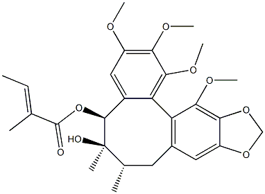 鹤庆五味子素 B, 1181216-84-1, 结构式