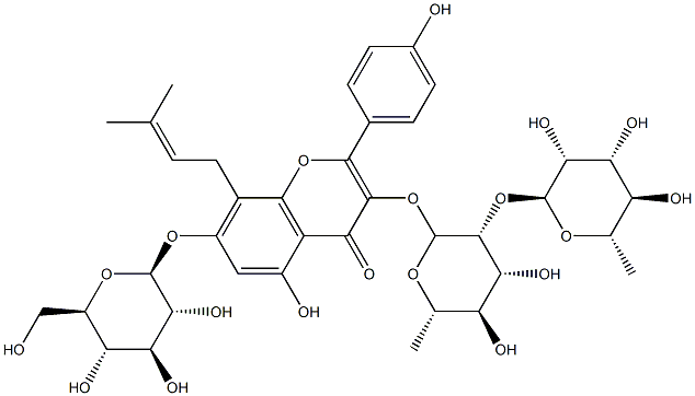 宝藿苷V, 118544-18-6, 结构式