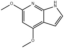 4,6-ジメトキシ-1H-ピロロ[2,3-B]ピリジン 化学構造式