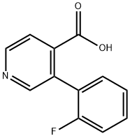 3-(2-Fluorophenyl)isonicotinic acid Structure