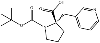 (Tert-Butoxy)Carbonyl (S)-Alpha-(3-Pyridinylmethyl)-Pro Struktur