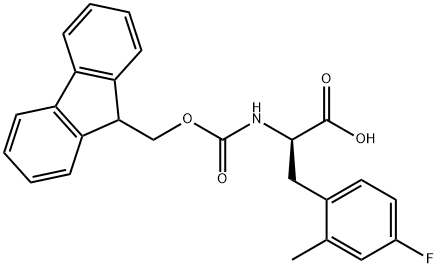 FMOC-D-2-甲基-4-氟噻吩, 1217744-26-7, 结构式