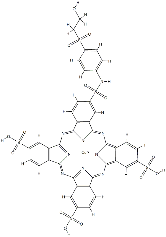 スミフィックスターコイズブルーG 化学構造式