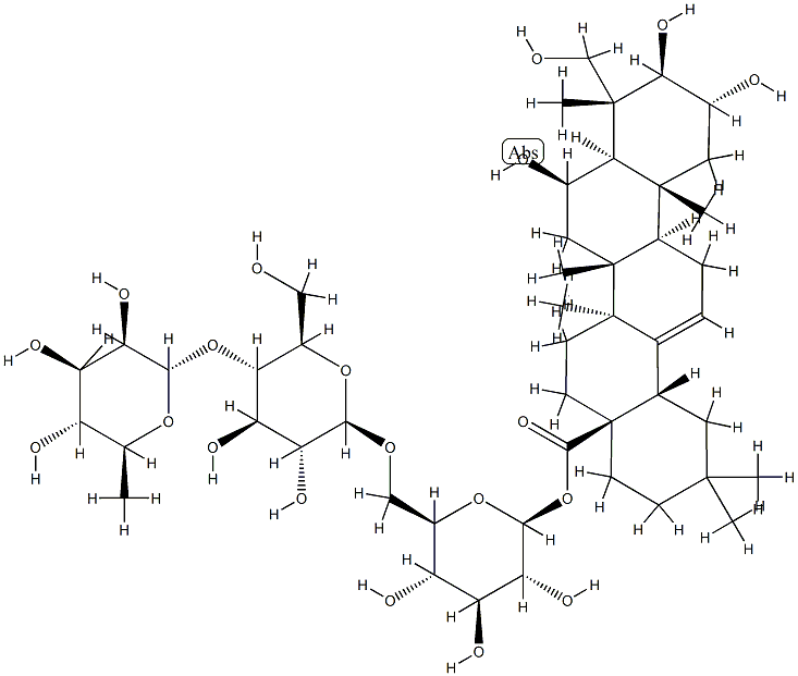 积雪草苷B, 125265-68-1, 结构式
