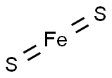 二硫化亚铁, 1309-36-0, 结构式