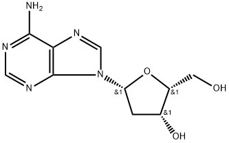 1-(2'-deoxy-beta-threopentofuranosyl)adenine Struktur