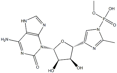 3-isoisoguanosine 5'-phospho-2-methylimidazole Structure