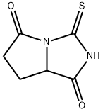 1H-Pyrrolo[1,2-c]imidazole-1,5(6H)-dione,tetrahydro-3-thioxo-(9CI) Structure