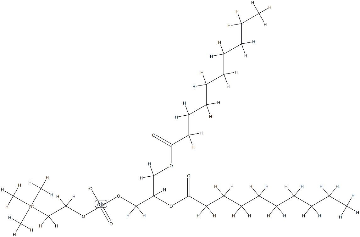 1,2-didecanoylphosphatidylcholine Structure