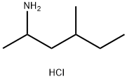 4-メチル-2-ヘキシルアミン塩酸塩 化学構造式