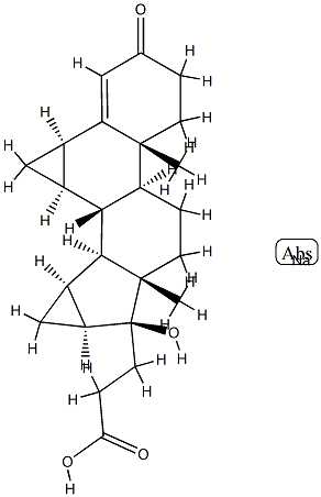 屈螺酮酸钠盐 结构式
