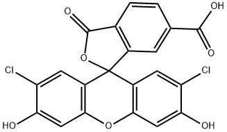 6'-carboxyl-2',7'-dichlorodihydrofluorescein Structure