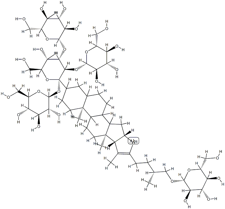 薤白苷E, 151140-39-5, 结构式