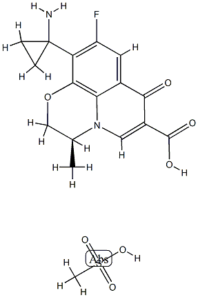 パズフロキサシンメシル酸塩 化学構造式