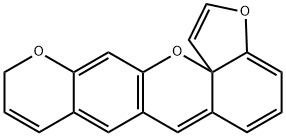 11H-Furo3,2-gpyrano3,2-bxanthene 结构式