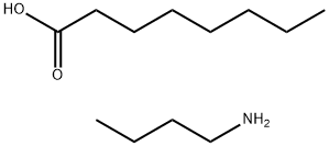 Octanoic acid, compd. with 1-butanamine (1:1) Struktur