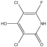 2,4-Pyridinediol,3,5-dichloro-6-fluoro-(8CI) 结构式