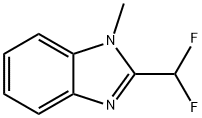 1H-Benzimidazole,2-(difluoromethyl)-1-methyl-(9CI) Structure