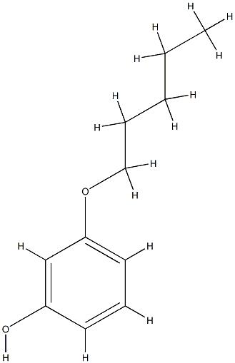 3-n-pentoxyphenol 结构式