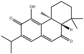 (4bS)-2-イソプロピル-4-ヒドロキシ-4bα,8,8-トリメチル-4b,5,6,7,8,8aβ-ヘキサヒドロフェナントレン-3,9-ジオン 化学構造式