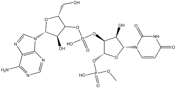 adenylyl-(3'-5')-uridine 3'-monophosphate Struktur