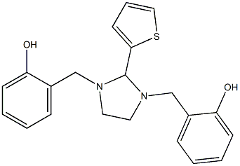 1,3-Disalicyl-2-(2-thienyl)imidazolidine Structure