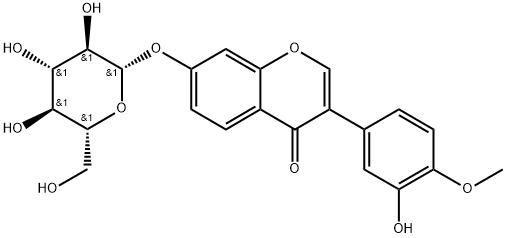 毛蕊异黄酮苷, 20633-67-4, 结构式