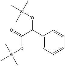 α-(Trimethylsilyloxy)phenylacetic acid trimethylsilyl ester Structure