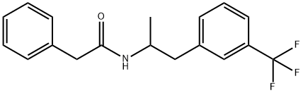 N-[α-Methyl-m-(trifluoromethyl)phenethyl]-2-phenylacetamide Structure