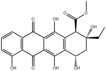 rhodomycinone Structure