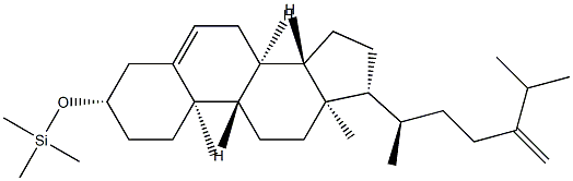 Trimethyl[ergosta-5,24(28)-dien-3β-yloxy]silane Struktur