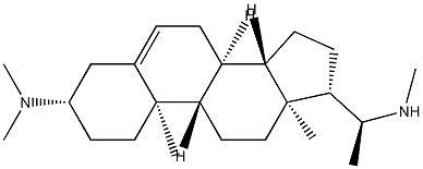 (20S)-3β-(Dimethylamino)-20-methylaminopregn-5-ene Struktur